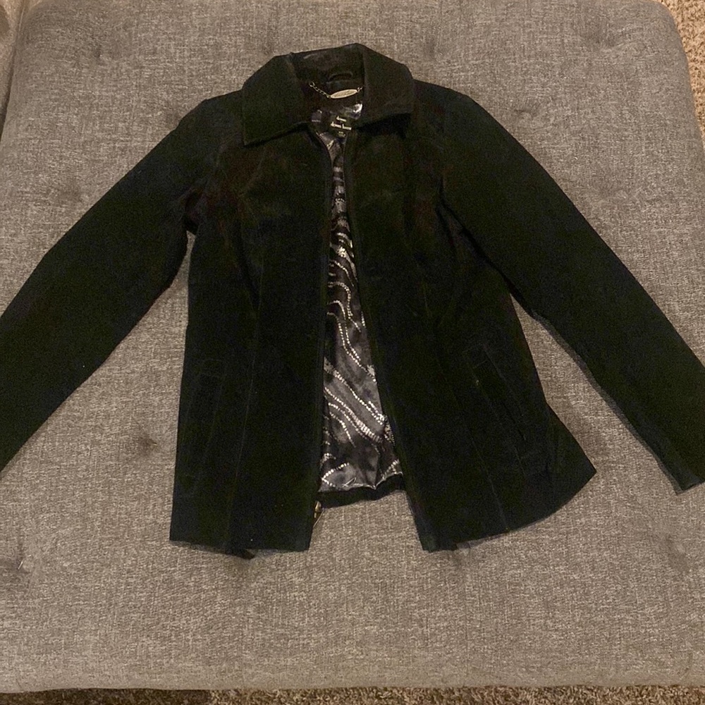 Dennis basso Black leather jacket